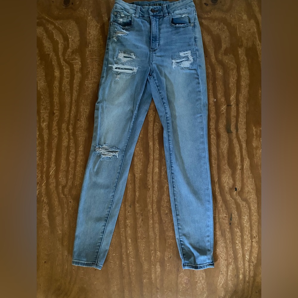Light blue American eagle jeggings size 6
